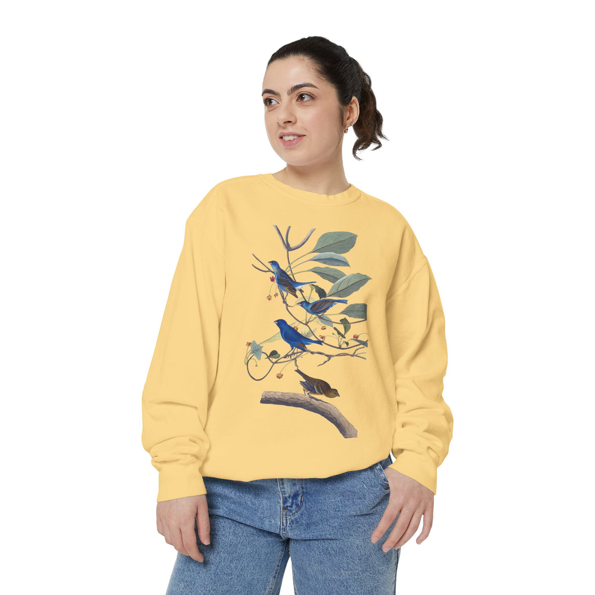 indigo birds unisex sweatshirt