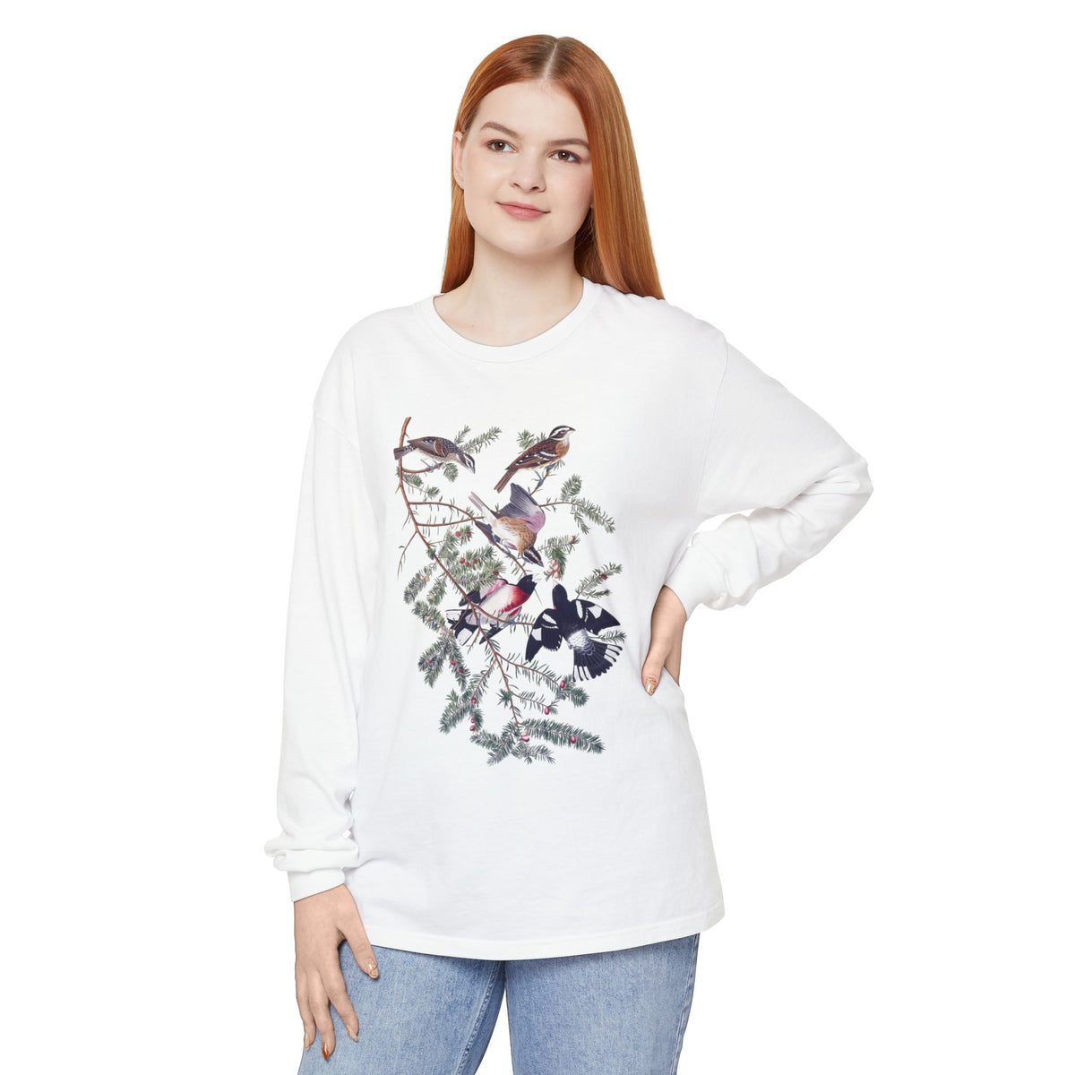 grosbeak unisex long sleeve tee