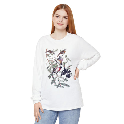 grosbeak unisex long sleeve tee