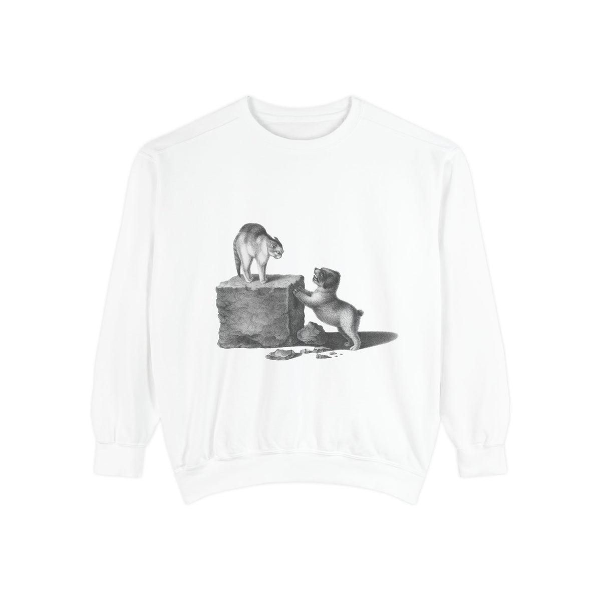 cat and dog unisex sweatshirt