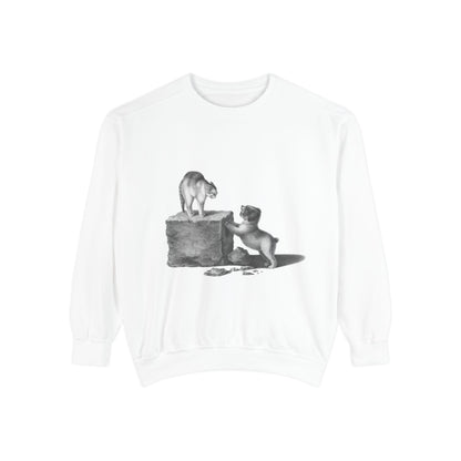 cat and dog unisex sweatshirt