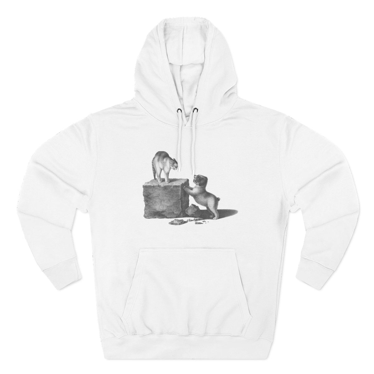 cat and dog unisex hoodie