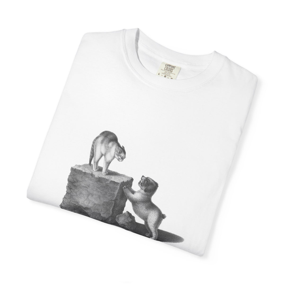 cat and dog unisex tee