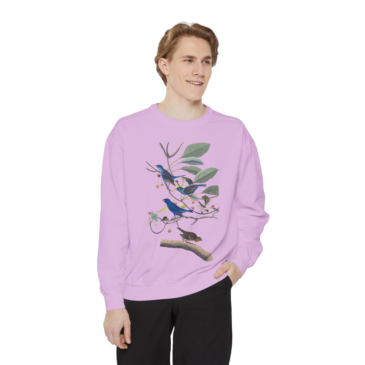 indigo birds unisex sweatshirt