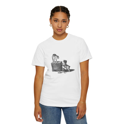 cat and dog unisex tee