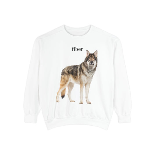 fiber wolf unisex sweatshirt