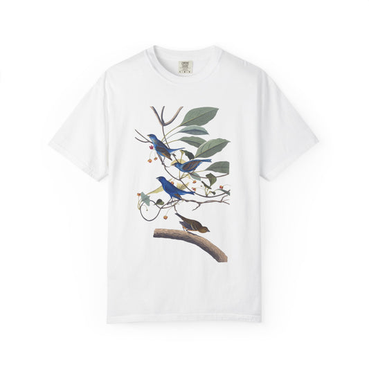 indigo birds unisex tee