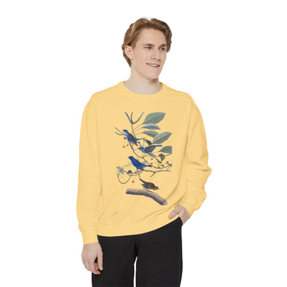 indigo birds unisex sweatshirt