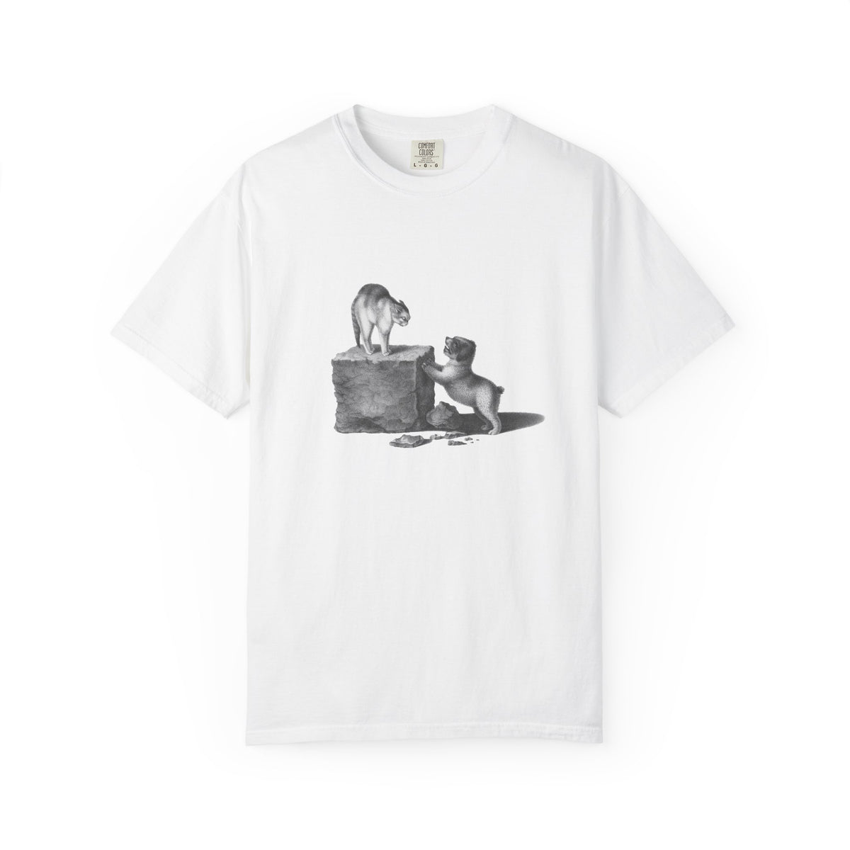 cat and dog unisex tee