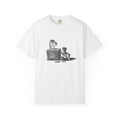 cat and dog unisex tee
