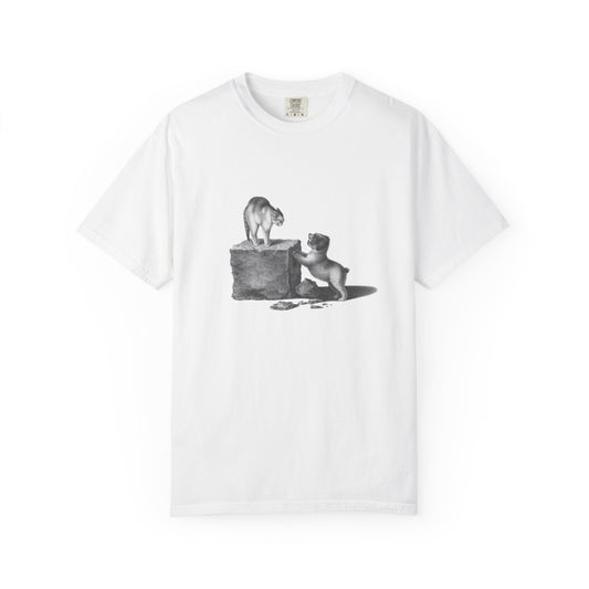 cat and dog unisex tee
