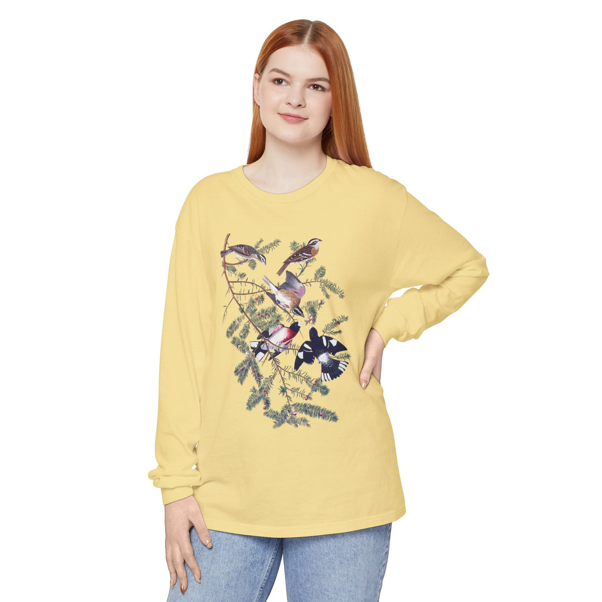 grosbeak unisex long sleeve tee