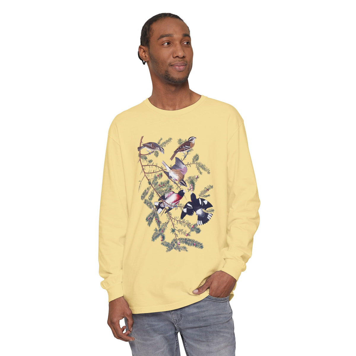 grosbeak unisex long sleeve tee