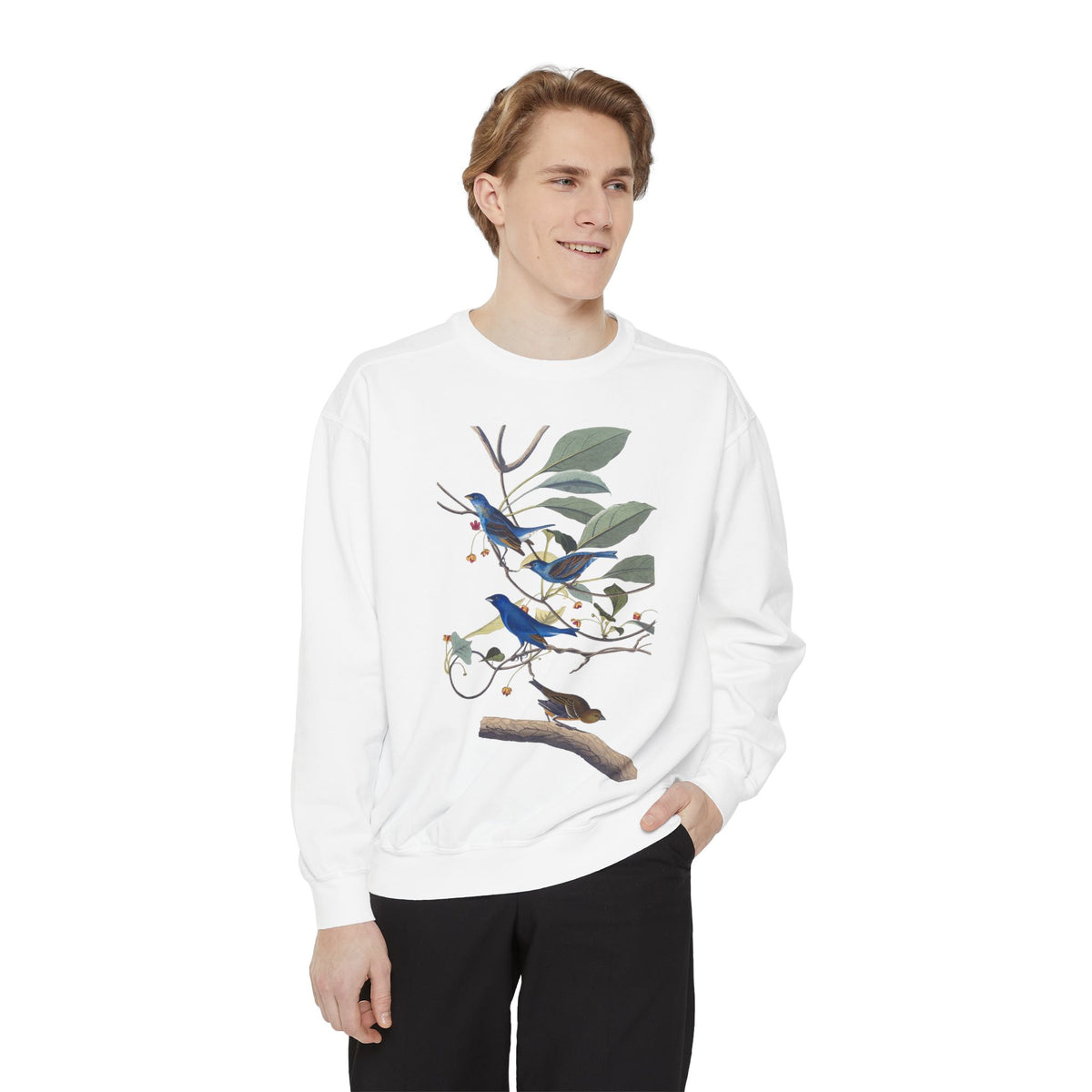 indigo birds unisex sweatshirt