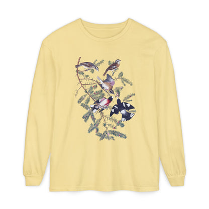 grosbeak unisex long sleeve tee