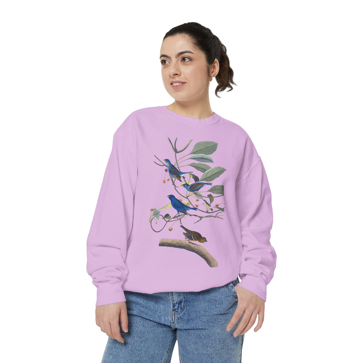 indigo birds unisex sweatshirt