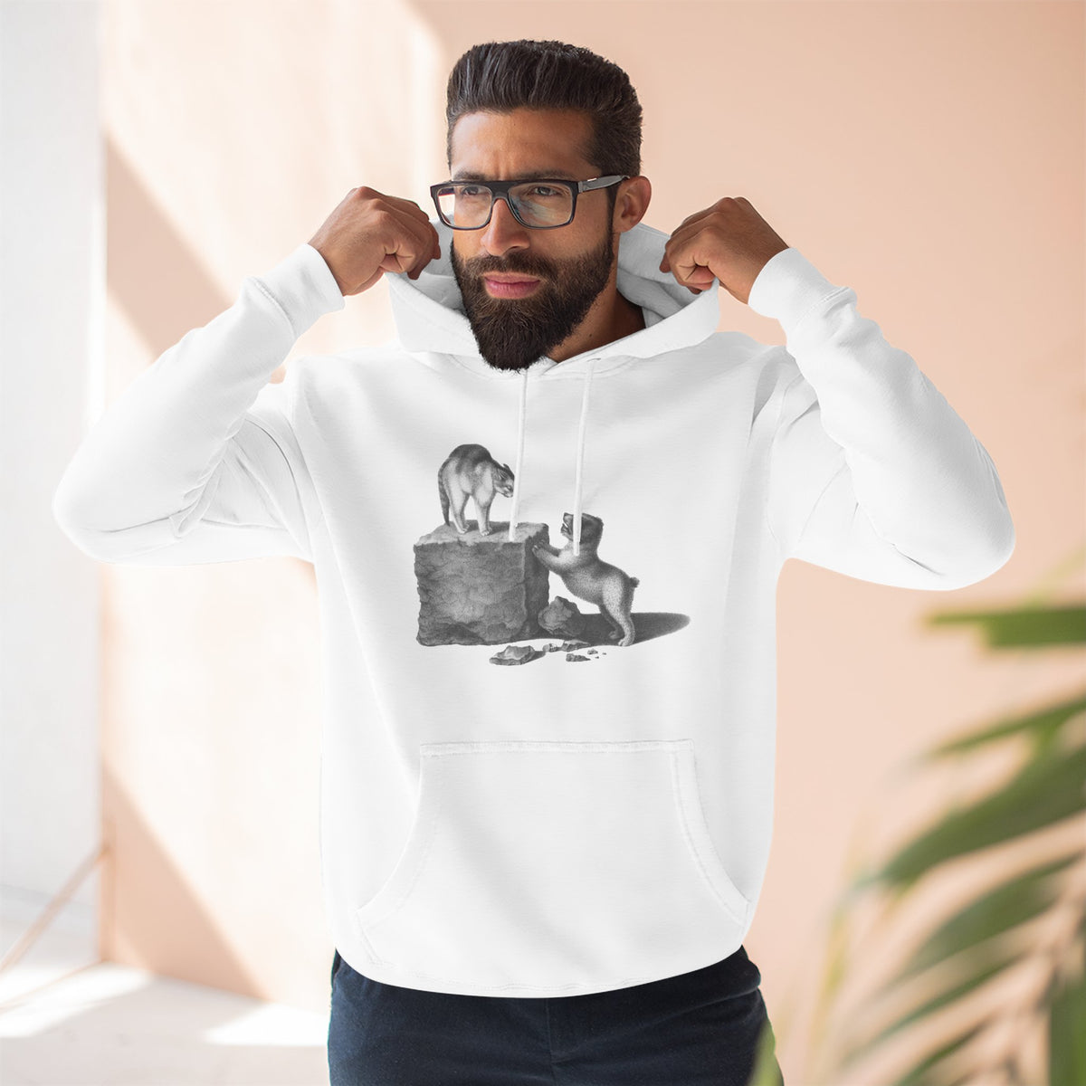 cat and dog unisex hoodie